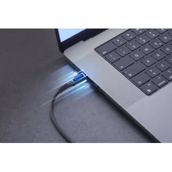 Cellularline Display-kabel USB-C-kabel met geïntegreerd LCD-display