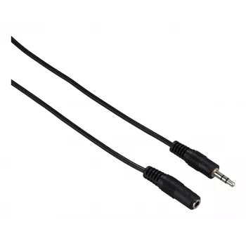 Audiokabel Hama 00182071 5 m 3,5 mm jackstekker naar bus zwart
