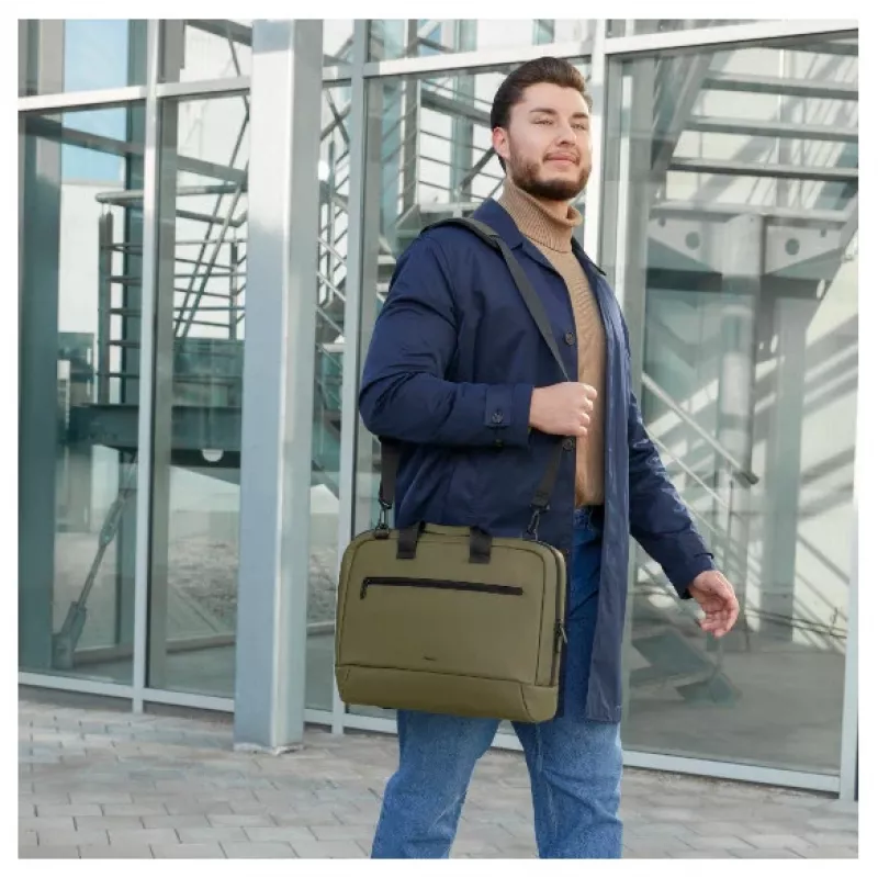 Hama Ultra Lightweight 41,1 cm (16,2 inch) toploader-tas zwart, olijfgroen