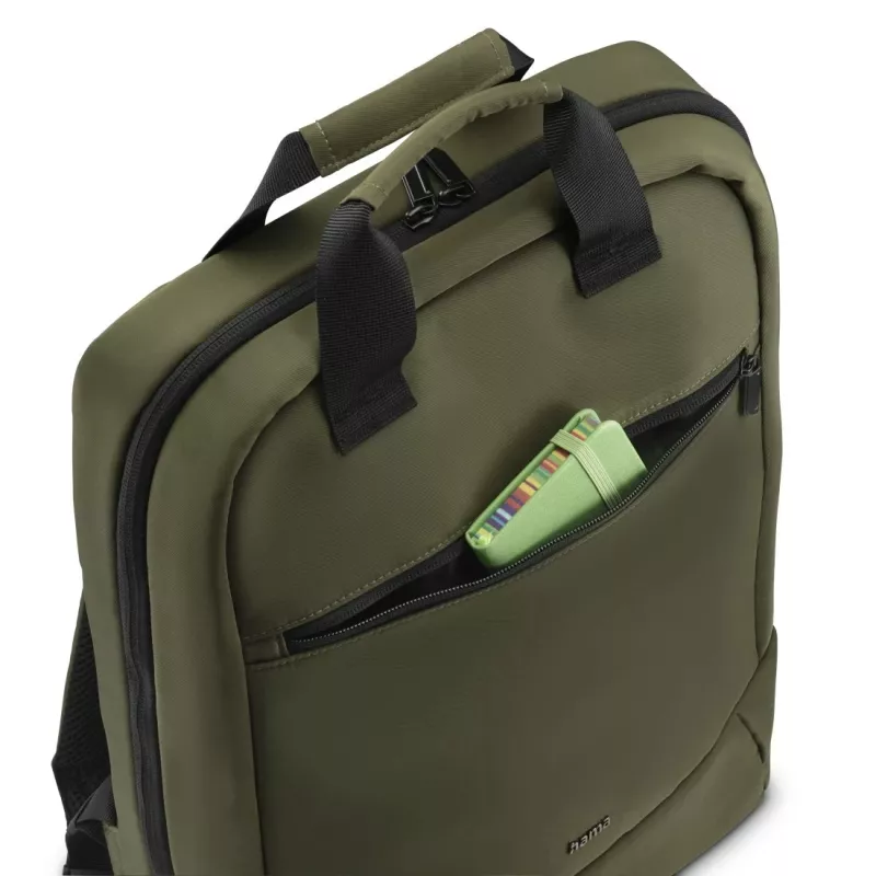 Hama 00222054 rugzak zwart, olijfgroen gerecycled polyester