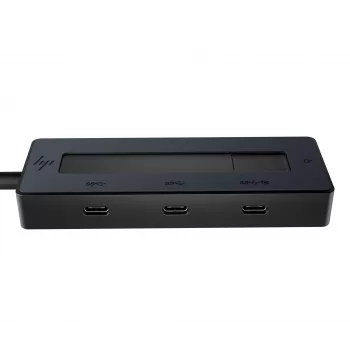 HP 4K USB-C multiport hub, USB Type-C, USB Type-C, 10000 Mbit/s, 3840 x 2160, zwart, 65 W