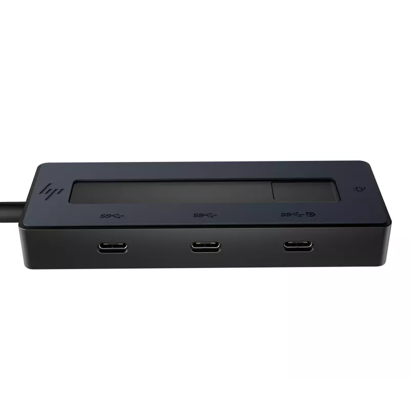 HP 4K USB-C multiport hub, USB Type-C, USB Type-C, 10000 Mbit/s, 3840 x 2160, zwart, 65 W