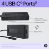 HP 4K USB-C multiport hub, USB Type-C, USB Type-C, 10000 Mbit/s, 3840 x 2160, zwart, 65 W