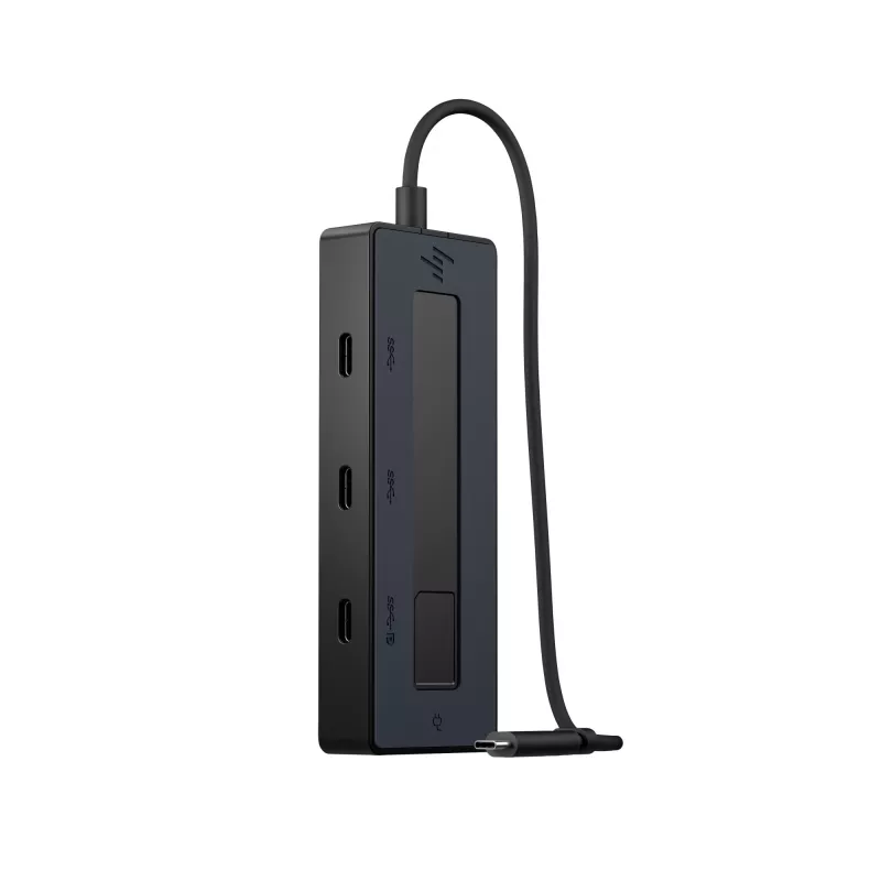 HP 4K USB-C multiport hub, USB Type-C, USB Type-C, 10000 Mbit/s, 3840 x 2160, zwart, 65 W