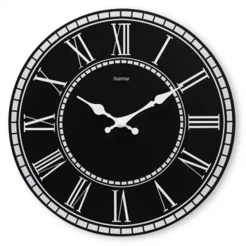 Hama Rab quartz horloge rond zwart