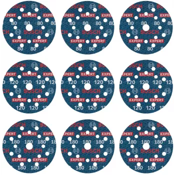 Schuurschijf Bosch 2608902407 Ø125 mm — 1 stuk schuurschijf voor roterende/excentrische schuurmachine