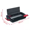 GBC CombBind® CB12 handmatige bindmachine, kam-bindapparaat, handmatig, 165 vel, zwart, rood