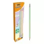 BIC Evolution Pastel HB-potloden met gum, 10 stuks, Pink/Purple/Green/Yellow