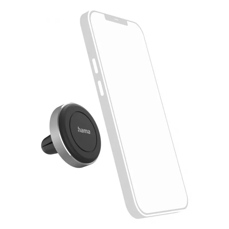 Hama magneet passieve houder mobiele telefoon/smartphone zwart, zilver