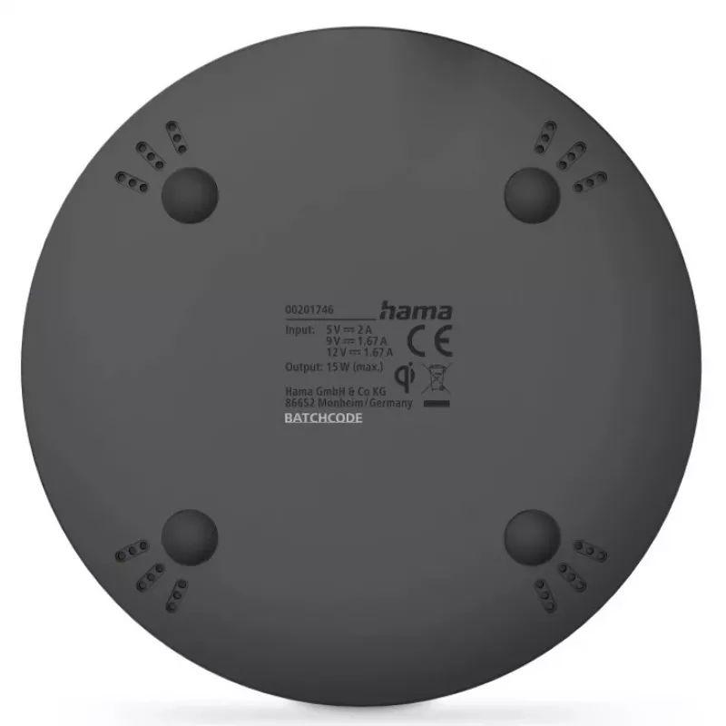 Hama 00201746 mobiele oplader smartphone zwart AC draadloos laden snellaadfunctie binnen