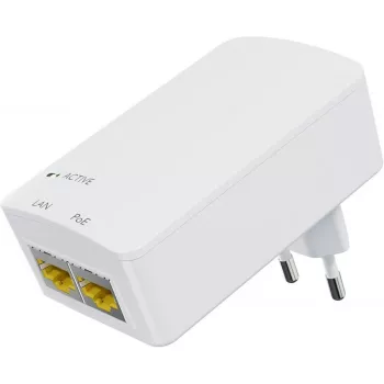 PoE-injector MicroConnect MC-POEINJ-EU — single-port Power over Ethernet-injector