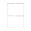 Avery Quick&Clean C2318-25i kaarten, 82,6 x 127 mm, 260 g/m², wit, 100 kaarten (25 vellen x 4)