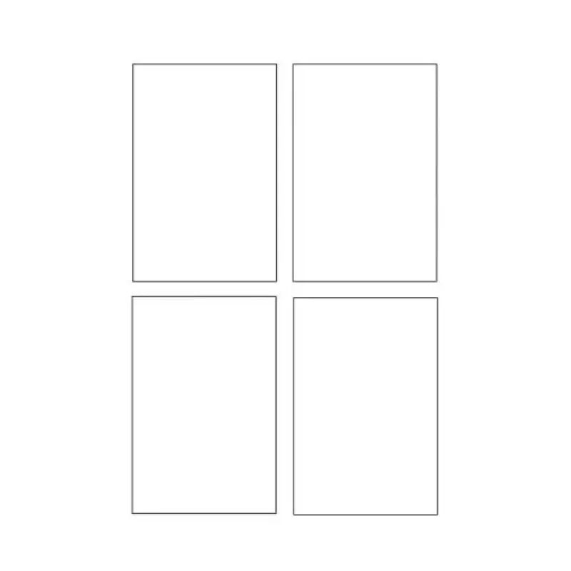 Avery Quick&Clean C2318-25i kaarten, 82,6 x 127 mm, 260 g/m², wit, 100 kaarten (25 vellen x 4)