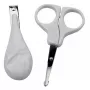 Nagelschaar/-knipper Olympia BS 869 wit — compact manicuregereedschap, verpakking 119×17×209 mm