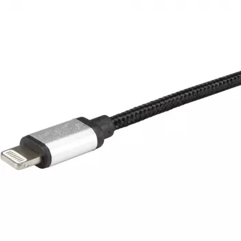 Lightning-kabel Renkforce RF-4683966 3m zwart zilver