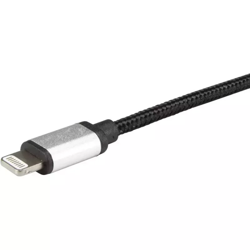 Lightning-kabel Renkforce RF-4683966 3m zwart zilver