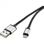 Lightning-kabel Renkforce RF-4683966 3m zwart zilver