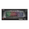 Gaming-toetsenbord Trust GXT 856 Torac USB QWERTZ Duits zwart RGB LED