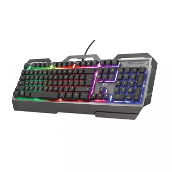 Gaming-toetsenbord Trust GXT 856 Torac USB QWERTZ Duits zwart RGB LED