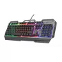 Gaming-toetsenbord Trust GXT 856 Torac USB QWERTZ Duits zwart RGB LED