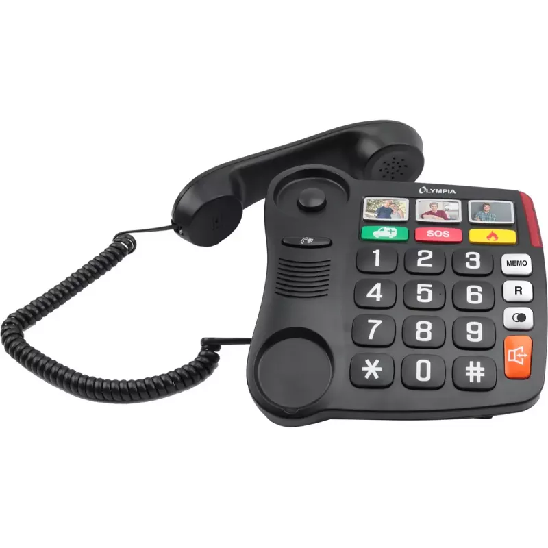 Analoge telefoon Olympia 4500 zwart wit