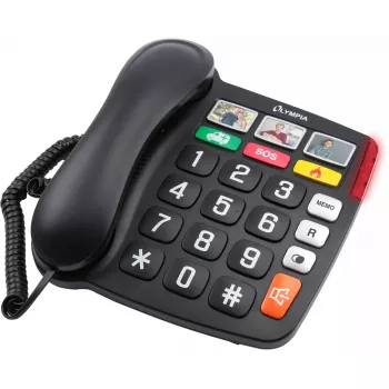 Analoge telefoon Olympia 4500 zwart wit