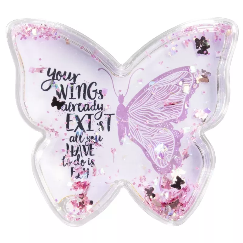 Hama Butterfly fotolijst roze, transparant