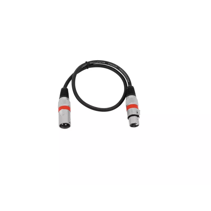 Audiokabel Omnitronic 30220401 0,5 m XLR 3-polig zwart