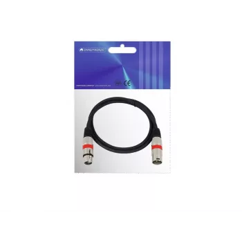 Audiokabel Omnitronic 30220406 1m XLR 3-polig zwart