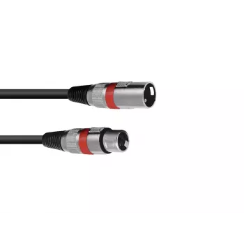 Audiokabel Omnitronic 30220406 1m XLR 3-polig zwart