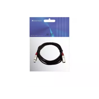 Audiokabel XLR 3-polig Omnitronic 3022050R 5m zwart