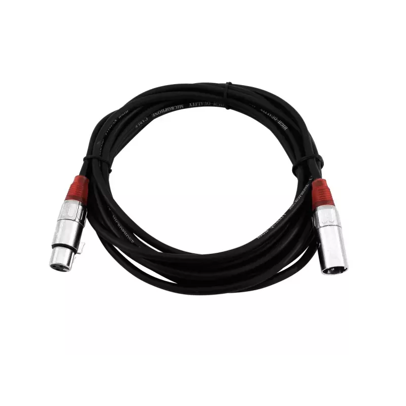 Audiokabel XLR 3-polig Omnitronic 3022050R 5m zwart