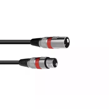 Audiokabel XLR 3-polig Omnitronic 3022050R 5m zwart