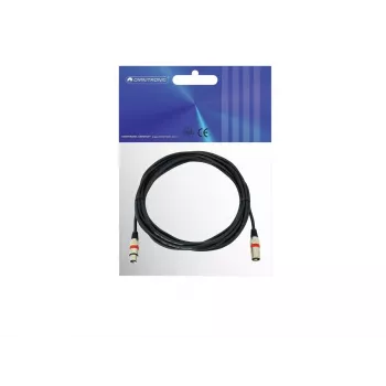 Audiokabel XLR 3-polig Omnitronic 3022052R 7,5 m zwart