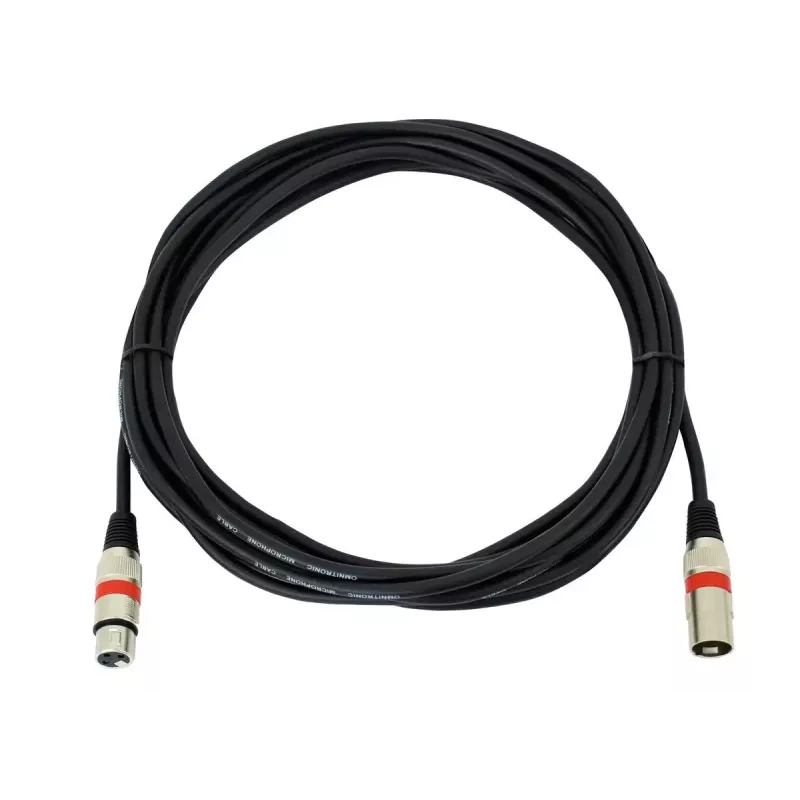 Audiokabel XLR 3-polig Omnitronic 3022052R 7,5 m zwart