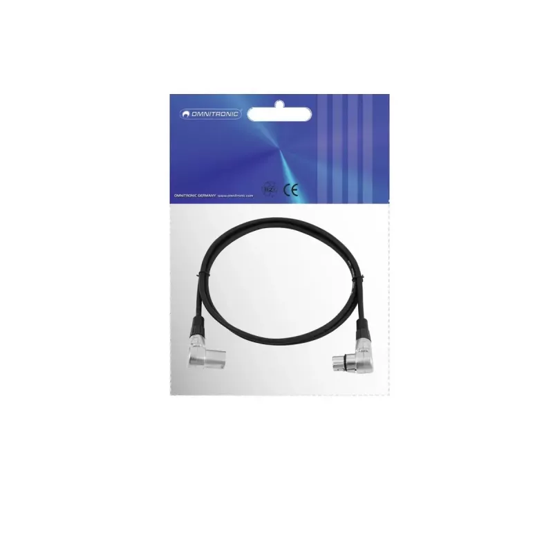 Audiokabel Omnitronic 30220630 1,5 m XLR 3-polig zwart