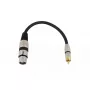 Audiokabel XLR (3-polig) RCA Omnitronic 3022075J 0,15 m zwart