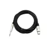 Audiokabel 2m Omnitronic 3022516M XLR 3-polig 6,35mm zwart