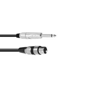 Audiokabel 2m Omnitronic 3022516M XLR 3-polig 6,35mm zwart