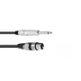 Audiokabel 2m Omnitronic 3022516M XLR 3-polig 6,35mm zwart