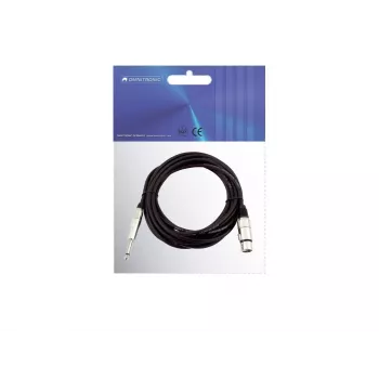 Audiokabel Omnitronic 30225170 5m XLR 3-polig 6,35mm zwart