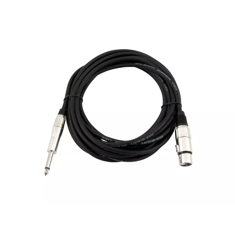 Audiokabel Omnitronic 30225170 5m XLR 3-polig 6,35mm zwart