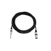 Audiokabel XLR 3-polig 6,35 mm Omnitronic 3022519C 5 m zwart