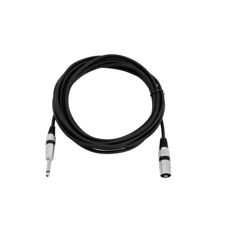 Audiokabel XLR 3-polig 6,35 mm Omnitronic 3022519C 5 m zwart