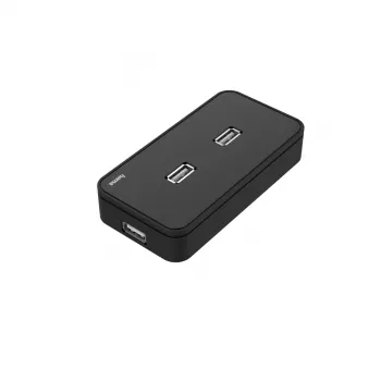 USB-hub HAMA 00200123 — 7-poorts USB 2.0-hub, 480 Mbit/s, zwart, 1,1 m kabel