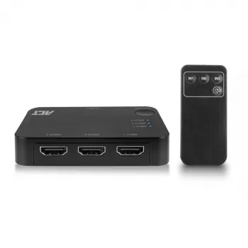 ACT 4K HDMI-switch 3x1 zwart 60Hz 1920x1080 3840x2160