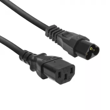 Netkabel ACT C6 - C13 zwart 0,2 m 250 V 2,5 A