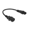 ACT AK5247 netsnoer C6 - C13, 0,2 m, zwart