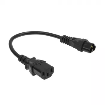 Netkabel ACT C6 - C13 zwart 0,2 m 250 V 2,5 A