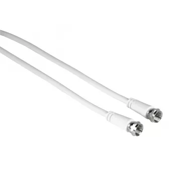 Hama 00205039 coaxkabel 5 m F-stekker wit